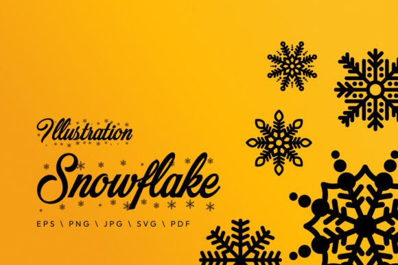 A Versatile Snowflake Graphics Asset for Editorial Content