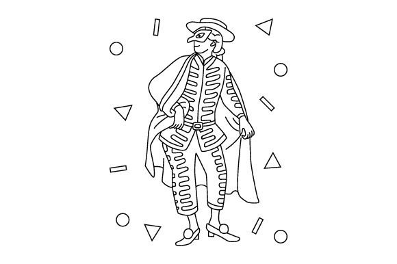Brighella Da Colorare: A Versatile Craft Asset for Coloring Pages