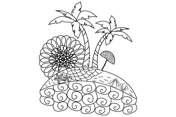 Crafting Brand Identity with Beach Mandala Coloring Pages