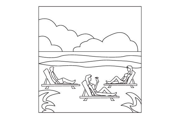 Crafting Brand Moods with a Beach Coloring Page