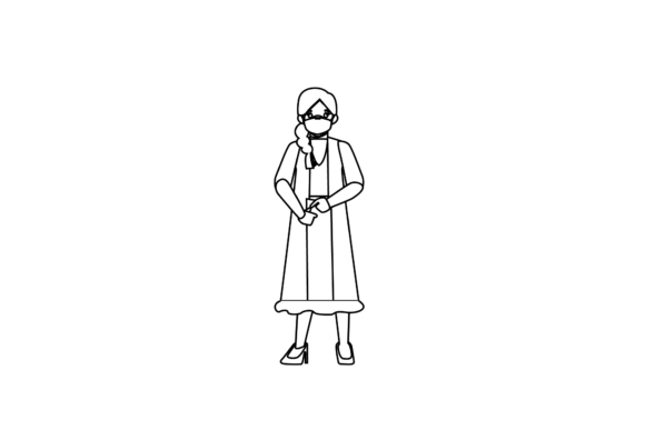 Flat People Women 18: A Versatile Graphic Asset for Editorial Design