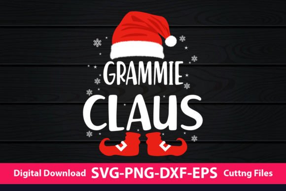 Grammie Claus Christmas Graphics for Cricut & Print Templates