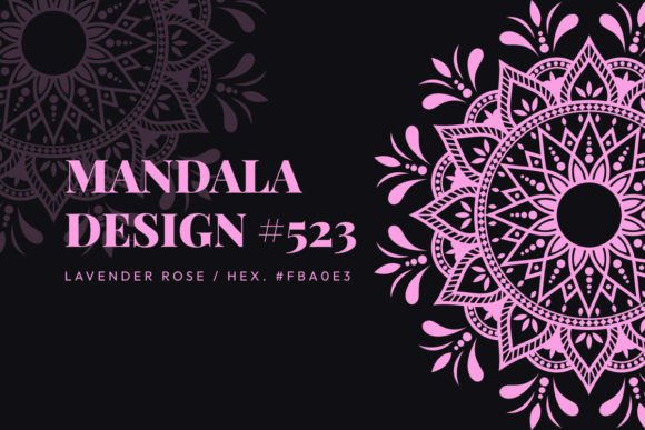 Lavender Rose Mandala for Crafting Graphics & Patterns