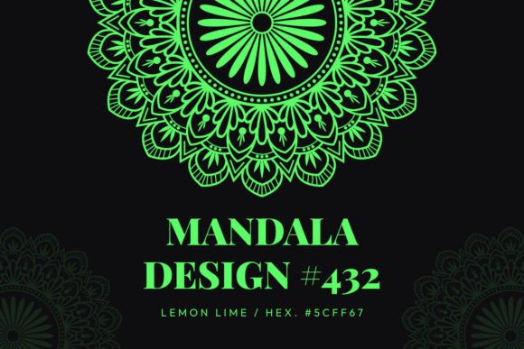Lemon Lime Mandala for Graphic Patterns