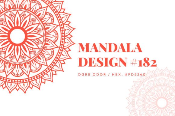 Mandala Design 182: A Robust Graphic Asset for Editorial Patterns