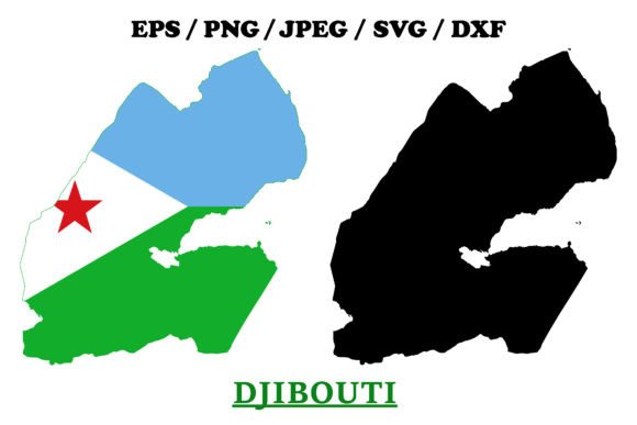 Reviewing a Djibouti Flag Map Graphics Asset for Client Work